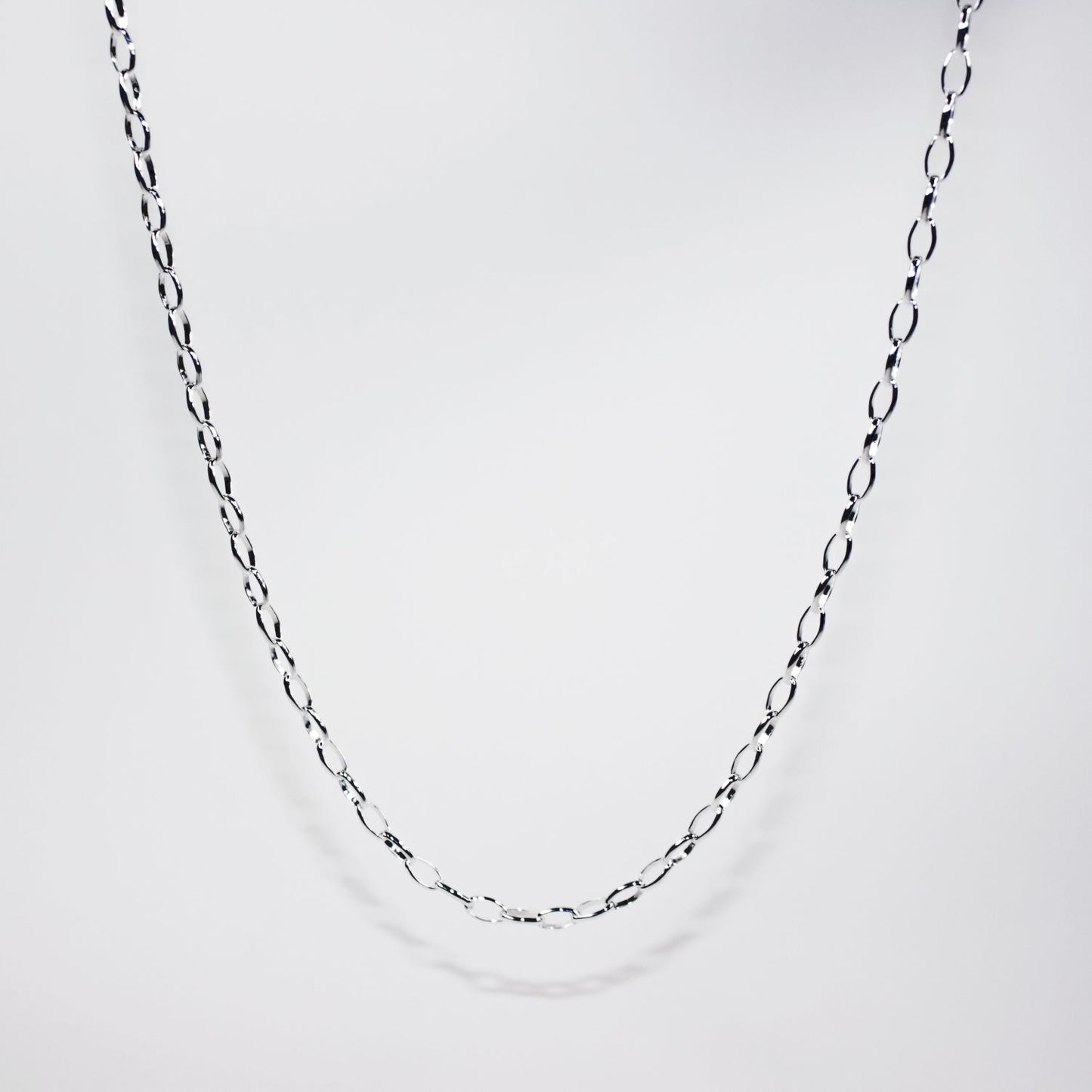 Sterling Silver Lightweight Oval Belcher Chain