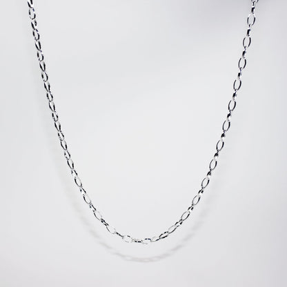 Sterling Silver Lightweight Oval Belcher Chain