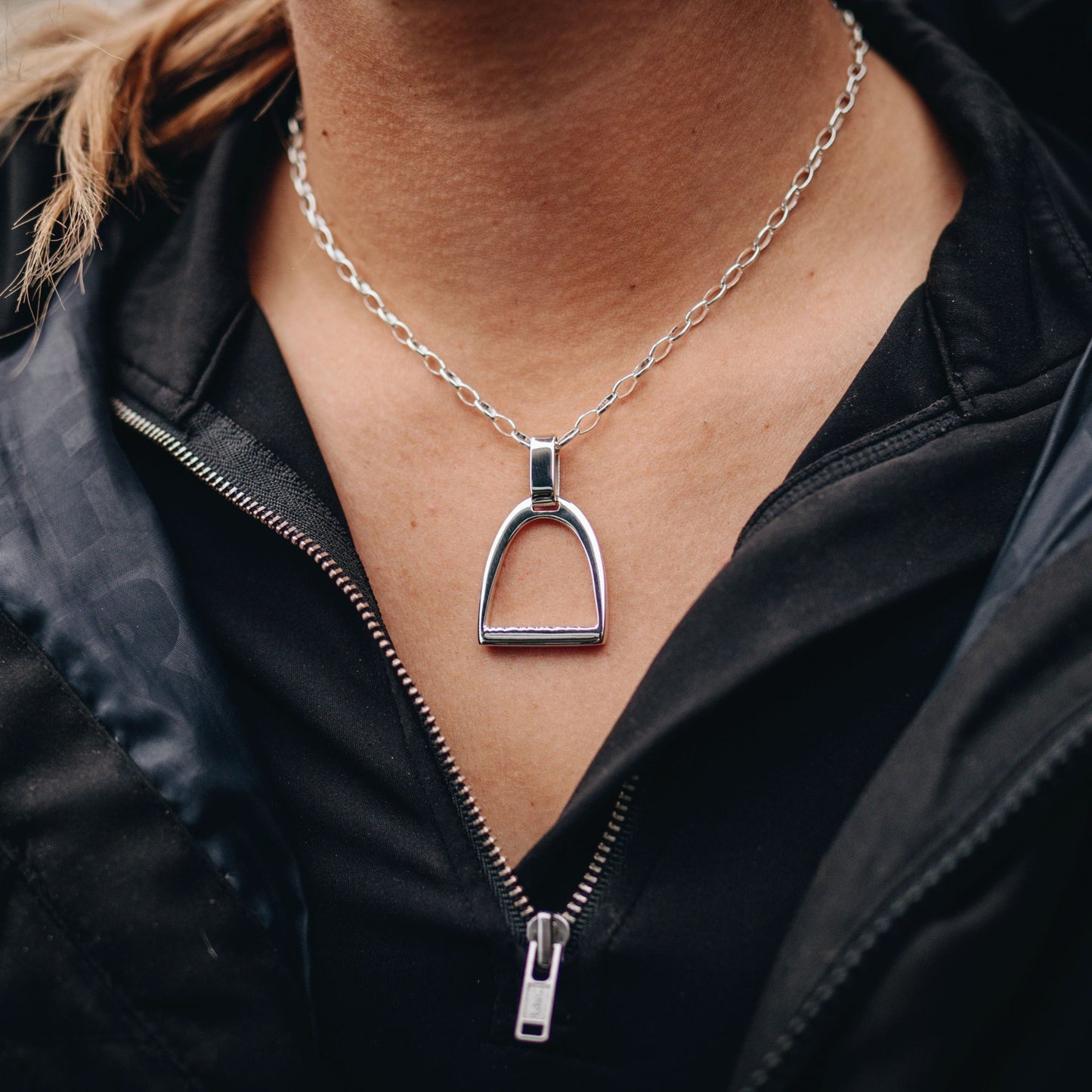 Large Stirrup Pendant