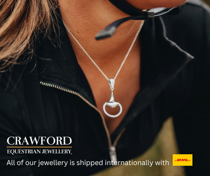 Gold Half Snaffle Pendants