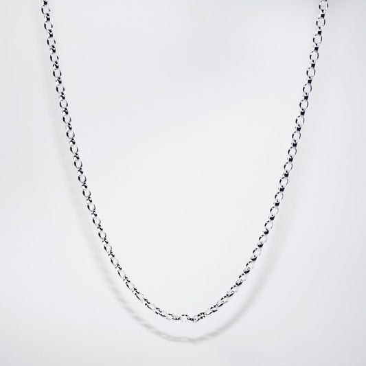 Sterling Silver Medium Weight Oval Belcher Chain
